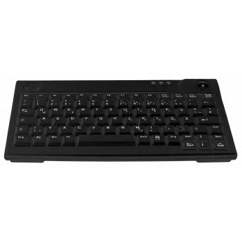 Contour Design Active Key AK-440 klaviatūra, biroja, USB, QWERTZ, melna