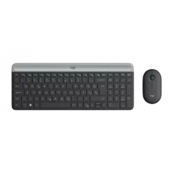 LOGITECH MK470 Bezvadu tastatūras un peles komplekts - Grafīts QWERTY CZE