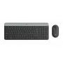 LOGITECH MK470 Bezvadu tastatūras un peles komplekts - Grafīts QWERTY CZE