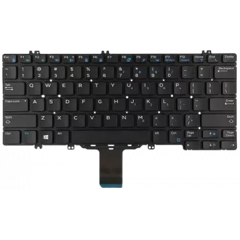 Dell nomaiņas tastatūra 7280 7290 5280 5290 7380 7390 Melna