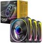 Antec Orbit 120 ARGB PWM 3-Pack korpusa ventilatori - Melns