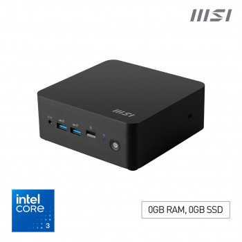MSI Cubi NUC 1MG-014BEU barebone, Core 3 100U, Wi-Fi 6E, bez RAM/diska/OS