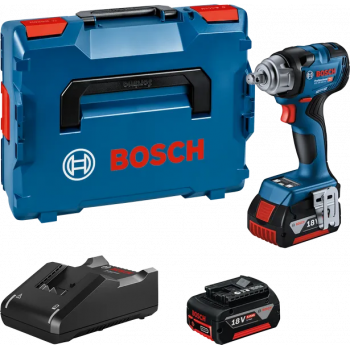 Bosch GDS 18V-330 HC triecienatslēgas komplekts 06019L5003, 2 × 5,0 Ah, GAL 18V-40, L-BOXX