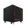 IT-BUDGET SRK 19 collu tīkla skapja komplekts, 12U, 600 × 600 mm, melns, 99ITB19SRK1266GSM