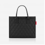 reisenthel daily shopper DN7059 iepirkumu soma, 14 l, melna ar rombu rakstu