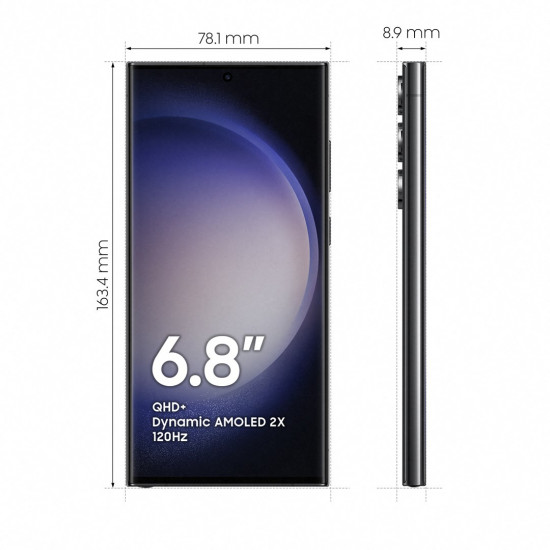 Samsung Galaxy S23 Ultra SM-S918B 17.3 cm (6.8) Dual SIM Android 13 5G USB Type-C 8 GB 256 GB 5000 mAh Black