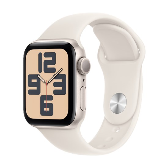 Apple Watch SE GPS 40mm Starlight Aluminium Case with Starlight Sport Band - M/L Apple Watch SE GPS 40mm Starlight Aluminium Case with Starlight Sport Band - M/L