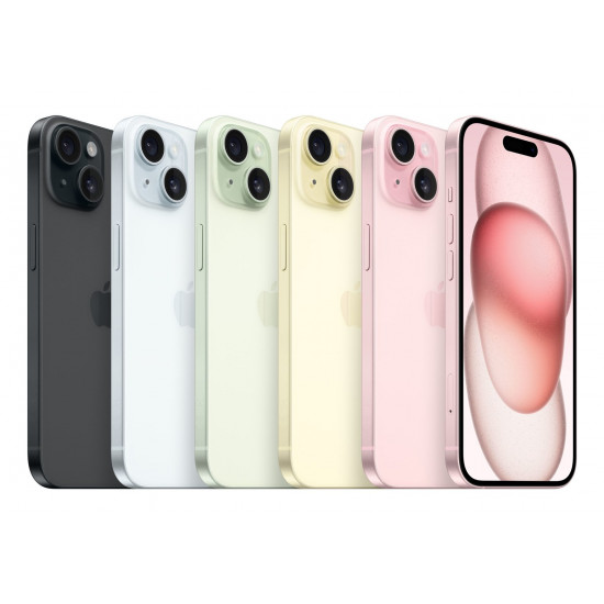 Apple iPhone 15 15.5 cm (6.1) Dual SIM iOS 17 5G USB Type-C 256 GB Black