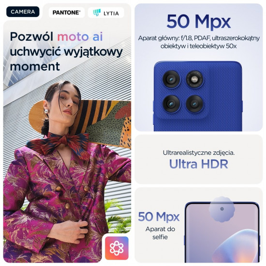 Motorola edge 60 pro 16.9 cm (6.67) Dual SIM Android 15 5G USB Type-C 12 GB 512 GB 6000 mAh Blue
