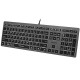 A4Tech FSTYLER FX60H (White Backlit) keyboard USB QWERTY Black, Grey A4Tech FSTYLER FX60H (White Backlit) keyboard USB QWERTY Black, Grey