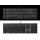 A4Tech FSTYLER FX60H (White Backlit) keyboard USB QWERTY Black, Grey A4Tech FSTYLER FX60H (White Backlit) keyboard USB QWERTY Black, Grey