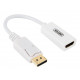 ADAPTER DISPLAYPORT TO HDMI 4K; Y-6332 WHITE ADAPTER DISPLAYPORT TO HDMI 4K; Y-6332 WHITE
