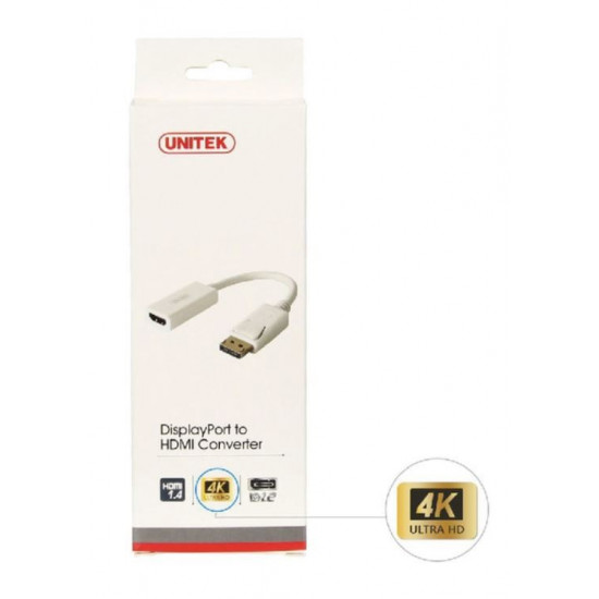 ADAPTER DISPLAYPORT TO HDMI 4K; Y-6332 WHITE ADAPTER DISPLAYPORT TO HDMI 4K; Y-6332 WHITE