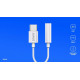 Adapter AK-51 USB-C - Mini Jack 3,5mm, Xiaomi, Huawei, Oppo