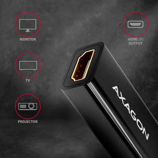 AXAGON RVDM-HI14N activ e adapter MiniDP to HDM AXAGON RVDM-HI14N activ e adapter MiniDP to HDM