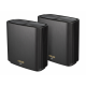 ZenWiFi XT8 (B-2-PK), EU_UK plug | 802.11ax | 10/100/1000 Mbit/s | Ethernet LAN (RJ-45) ports 3 | Mesh Support Yes | MU-MiMO Yes | 3G/4G data sharing | Antenna type Internal | 1 ZenWiFi XT8 (B-2-PK), EU_UK plug | 802.11ax | 10/100/1000 Mbit/s | Ethernet LAN (RJ-45) ports 3 | Mesh Support Yes | MU-MiMO Yes | 3G/4G data sharing | Antenna type Internal | 1