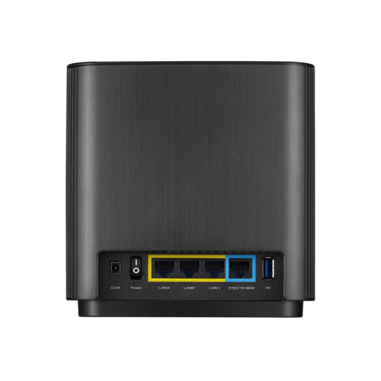 ZenWiFi XT8 (B-2-PK), EU_UK plug | 802.11ax | 10/100/1000 Mbit/s | Ethernet LAN (RJ-45) ports 3 | Mesh Support Yes | MU-MiMO Yes | 3G/4G data sharing | Antenna type Internal | 1 ZenWiFi XT8 (B-2-PK), EU_UK plug | 802.11ax | 10/100/1000 Mbit/s | Ethernet LAN (RJ-45) ports 3 | Mesh Support Yes | MU-MiMO Yes | 3G/4G data sharing | Antenna type Internal | 1