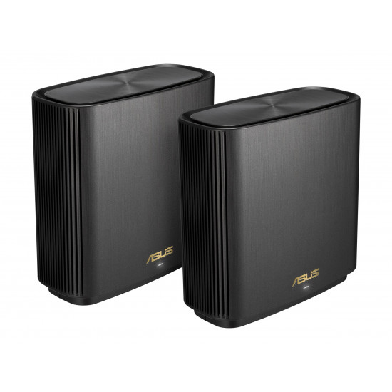 ZenWiFi XT8 (B-2-PK), EU_UK plug | 802.11ax | 10/100/1000 Mbit/s | Ethernet LAN (RJ-45) ports 3 | Mesh Support Yes | MU-MiMO Yes | 3G/4G data sharing | Antenna type Internal | 1 ZenWiFi XT8 (B-2-PK), EU_UK plug | 802.11ax | 10/100/1000 Mbit/s | Ethernet LAN (RJ-45) ports 3 | Mesh Support Yes | MU-MiMO Yes | 3G/4G data sharing | Antenna type Internal | 1