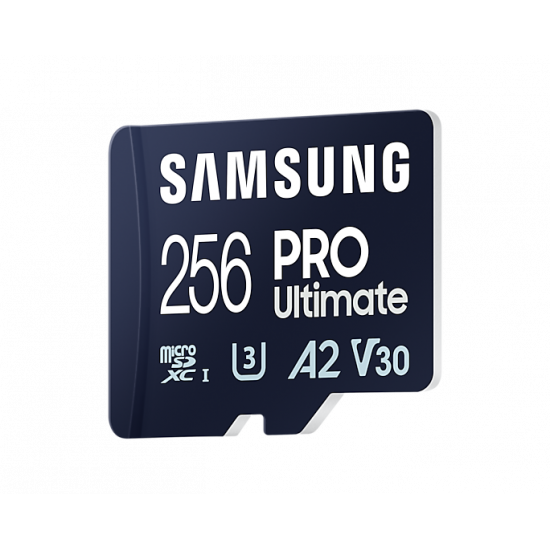 Samsung | MicroSD Card with Card Reader | PRO Ultimate | 256 GB | microSDXC Memory Card | Flash memory class U3, V30, A2