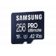Samsung | MicroSD Card with Card Reader | PRO Ultimate | 256 GB | microSDXC Memory Card | Flash memory class U3, V30, A2
