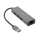 Cablexpert | USB AM Gigabit network adapter with 3-port USB 3.0 hub | A-AMU3-LAN-01 Cablexpert | USB AM Gigabit network adapter with 3-port USB 3.0 hub | A-AMU3-LAN-01