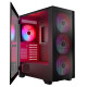 Black CASE MISTRAL ARGB FLOW MIDI USB 3.0x2 Black CASE MISTRAL ARGB FLOW MIDI USB 3.0x2