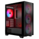 Black CASE MISTRAL ARGB FLOW MIDI USB 3.0x2 Black CASE MISTRAL ARGB FLOW MIDI USB 3.0x2