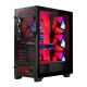 Black CASE MISTRAL ARGB FLOW MIDI USB 3.0x2 Black CASE MISTRAL ARGB FLOW MIDI USB 3.0x2