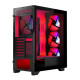 Black CASE MISTRAL ARGB FLOW MIDI USB 3.0x2 Black CASE MISTRAL ARGB FLOW MIDI USB 3.0x2