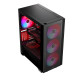 Black CASE MISTRAL ARGB FLOW MIDI USB 3.0x2 Black CASE MISTRAL ARGB FLOW MIDI USB 3.0x2