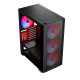 Black CASE MISTRAL ARGB FLOW MIDI USB 3.0x2 Black CASE MISTRAL ARGB FLOW MIDI USB 3.0x2