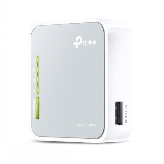 4G LTE Router | TL-MR3020 | 802.11n | 300 Mbit/s | 10/100 Mbit/s | Ethernet LAN (RJ-45) ports 3 | Mesh Support No | MU-MiMO No | No mobile broadband | Antenna type 2xDetachable antennas 4G LTE Router | TL-MR3020 | 802.11n | 300 Mbit/s | 10/100 Mbit/s | Ethernet LAN (RJ-45) ports 3 | Mesh Support No | MU-MiMO No | No mobile broadband | Antenna type 2xDetachable antennas