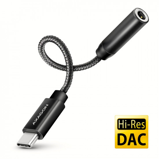 ADA-HC External USB-C Sound Card 32bit DAC 3.5mm (F) connector, 384kHz ADA-HC External USB-C Sound Card 32bit DAC 3.5mm (F) connector, 384kHz
