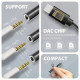 ADA-HC External USB-C Sound Card 32bit DAC 3.5mm (F) connector, 384kHz ADA-HC External USB-C Sound Card 32bit DAC 3.5mm (F) connector, 384kHz