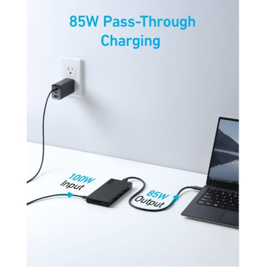 364 USB-C Dual Display 10-in-1 2x4K HDMI Eth black Hub