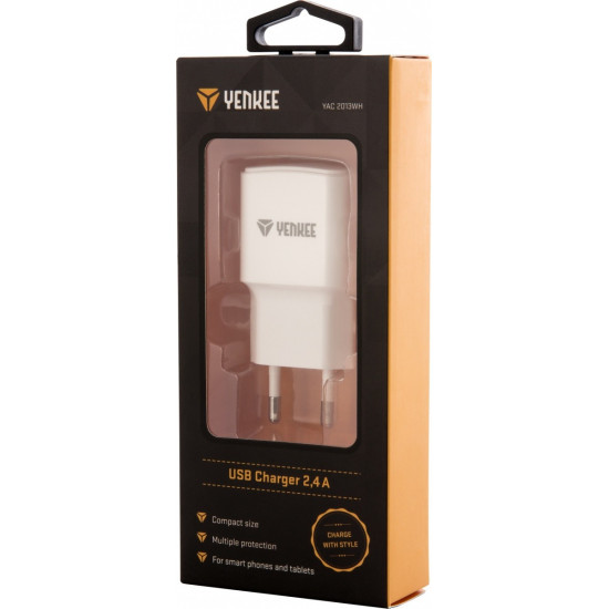 USB A 12W 2.4A mains charger USB A 12W 2.4A mains charger