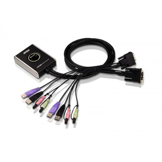 2-Port USB DVI/Audio Cable KVM 2-Port USB DVI/Audio Cable KVM