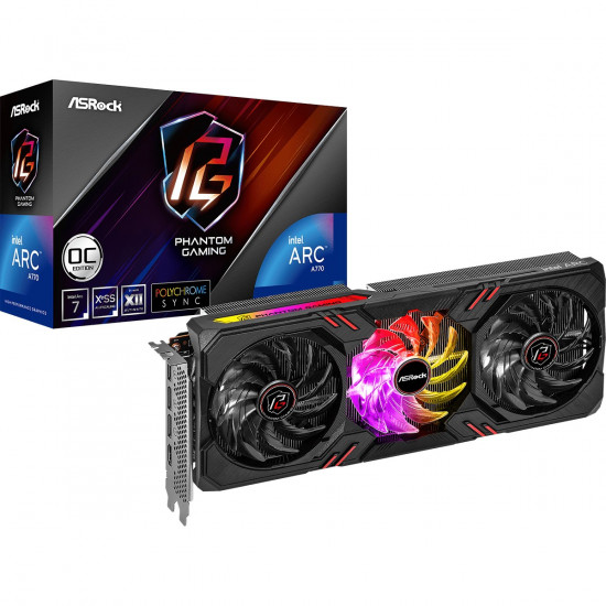 A770 16GB ASRock Intel Arc Phantom Gaming OC 3 Fan A770 16GB ASRock Intel Arc Phantom Gaming OC 3 Fan