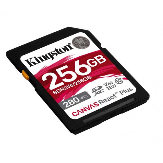256GB React Plus 280/150/MB/s U3 V60 SD Card