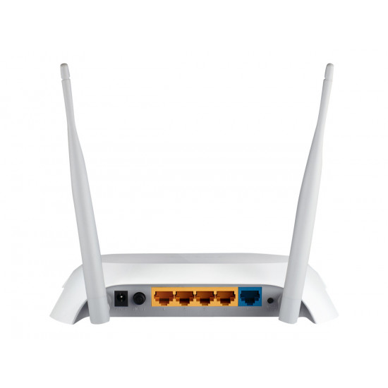 3G/4G Router | TL-MR3420 | 802.11n | 300 Mbit/s | 10/100 Mbit/s | Ethernet LAN (RJ-45) ports 4 | Mesh Support No | MU-MiMO No | 3G/4G via optional USB adapter | Antenna type 2xExternal | 1xUSB 2.0 3G/4G Router | TL-MR3420 | 802.11n | 300 Mbit/s | 10/100 Mbit/s | Ethernet LAN (RJ-45) ports 4 | Mesh Support No | MU-MiMO No | 3G/4G via optional USB adapter | Antenna type 2xExternal | 1xUSB 2.0