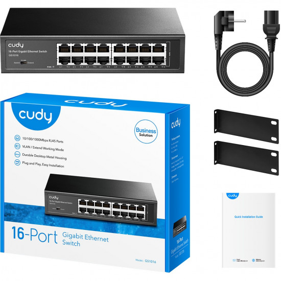 16P Cudy GS1016 RM 16P Cudy GS1016 RM