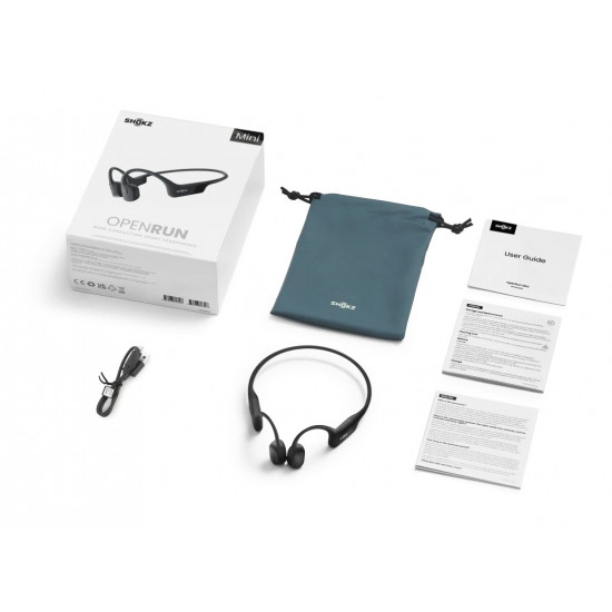 SHOKZ Openrun Mini Headset Wireless Neck-band Sports Bluetooth Black SHOKZ Openrun Mini Headset Wireless Neck-band Sports Bluetooth Black