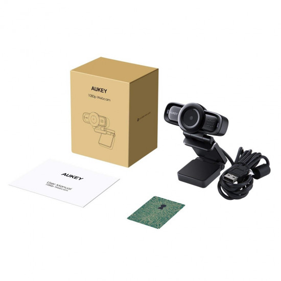 AUKEY PC-LM3 webcam 2 MP 1920 x 1080 pixels USB 2.0 Black AUKEY PC-LM3 webcam 2 MP 1920 x 1080 pixels USB 2.0 Black