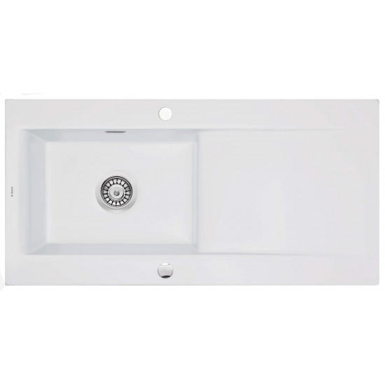 1-bowl ceramic sink with drainer
