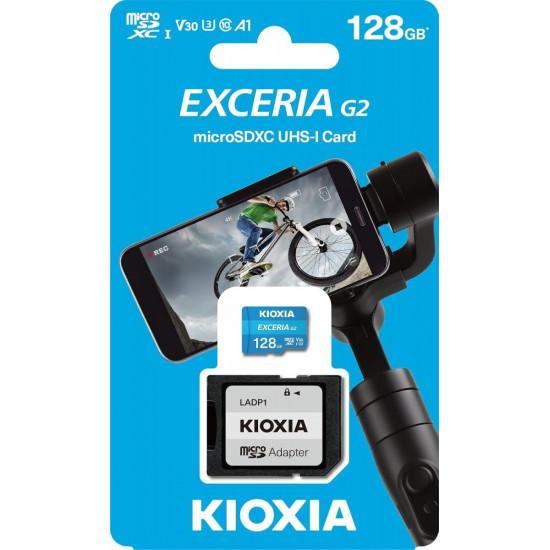 Card microSD 128GB Gen2 UHS-I U3 V30 adapter Exceria