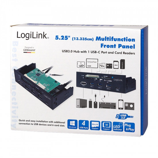 5,25' multifunction fron panel with 6-way c. rea