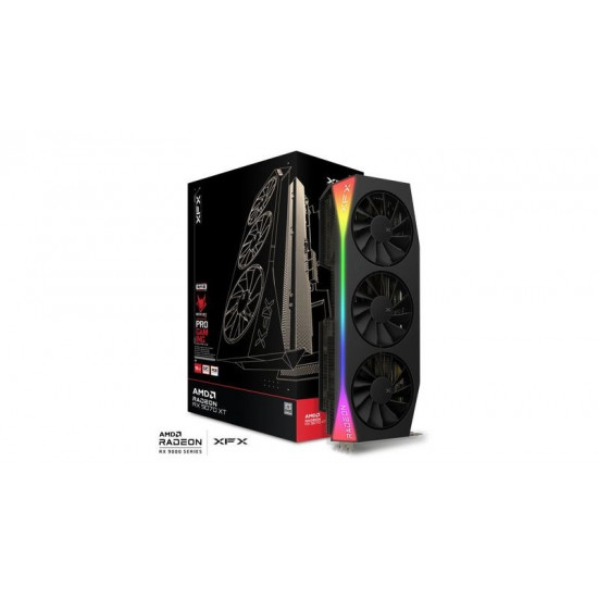 Graphics card. XFX Mercury RX 9070XT OC RGB 16