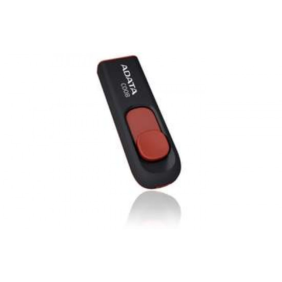 ADATA 16GB USB Stick C008 Slider USB 2.0 black red