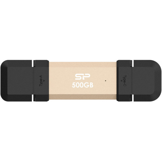 Silicon Power DS72 | 500 GB | USB Type-A/USB Type-C 3.2 Gen 2 | Gold Silicon Power DS72 | 500 GB | USB Type-A/USB Type-C 3.2 Gen 2 | Gold