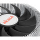 Akasa AK-CC6601EP01 computer cooling system Processor Heatsink/Radiator 7.5 cm Aluminium, Black 1 pc(s)